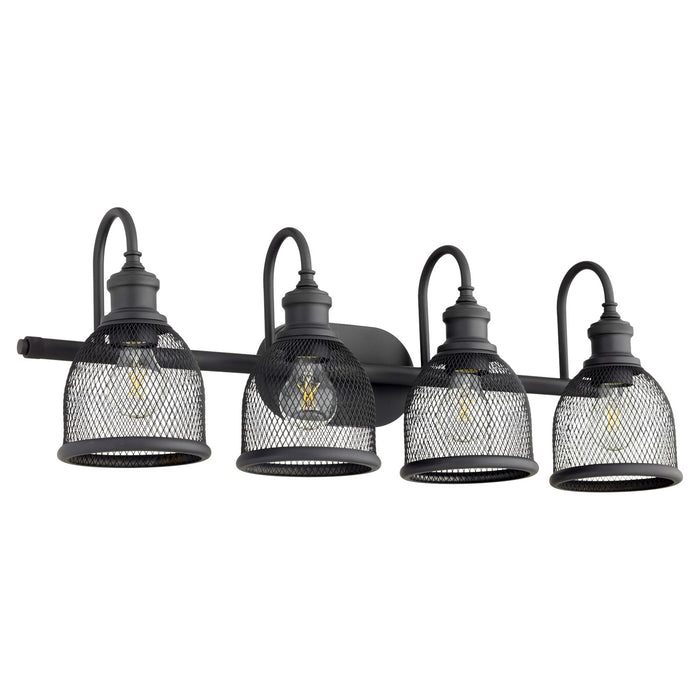 Quorum 5212-4-69 Four Light Vanity, Textured Black