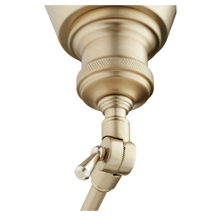 Quorum 5391-80 One Light Wall Mount, Aged Brass