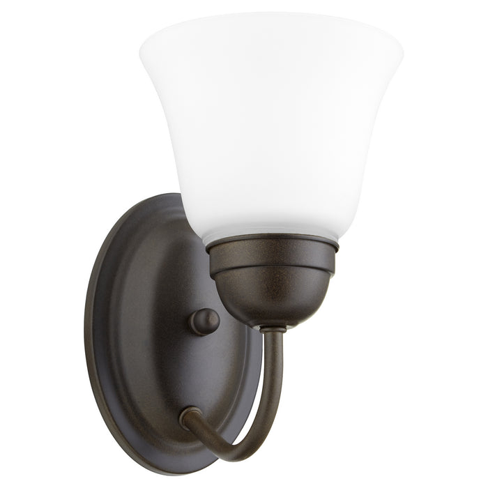 Quorum 5404-1-86 One Light Wall Mount, Oiled Bronze