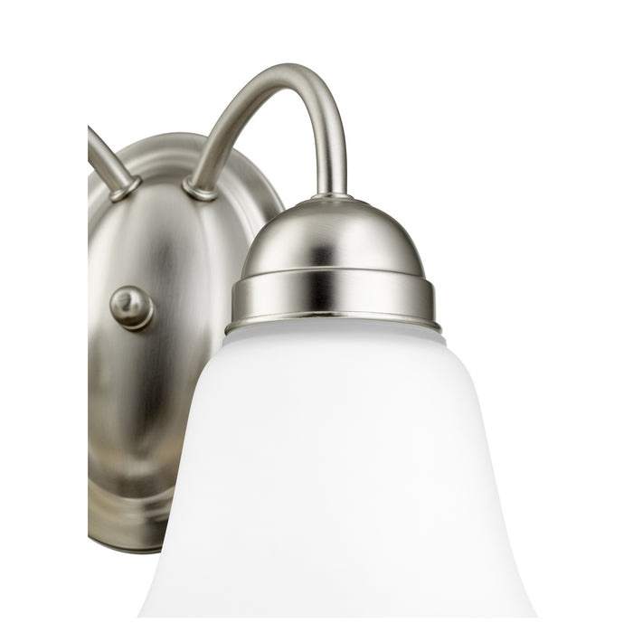 Quorum 5404-2-65 Two Light Wall Mount, Satin Nickel