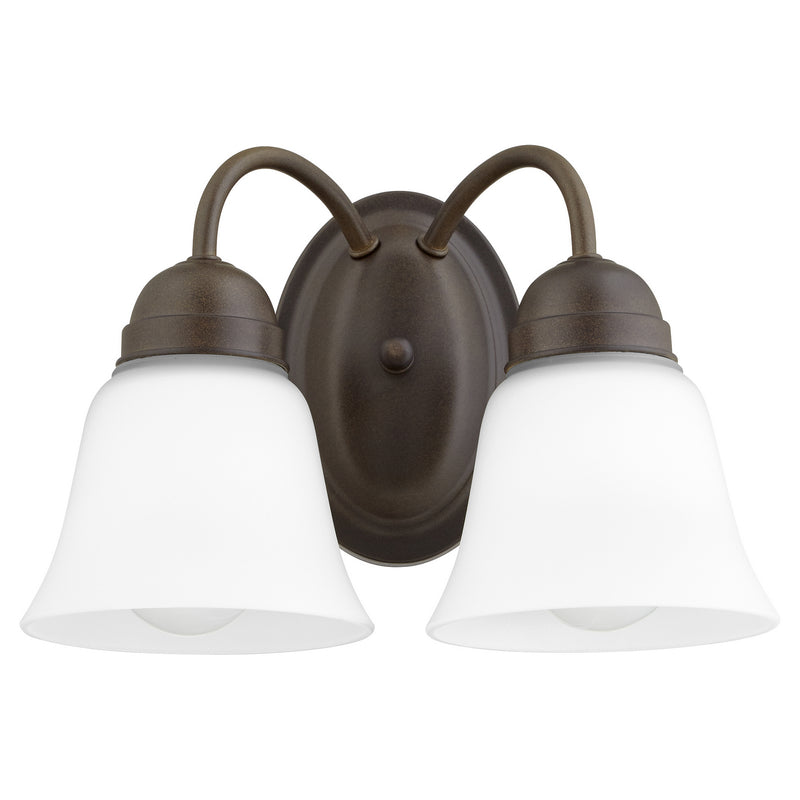 Quorum 5404-2-86 Two Light Wall Mount, Oiled Bronze