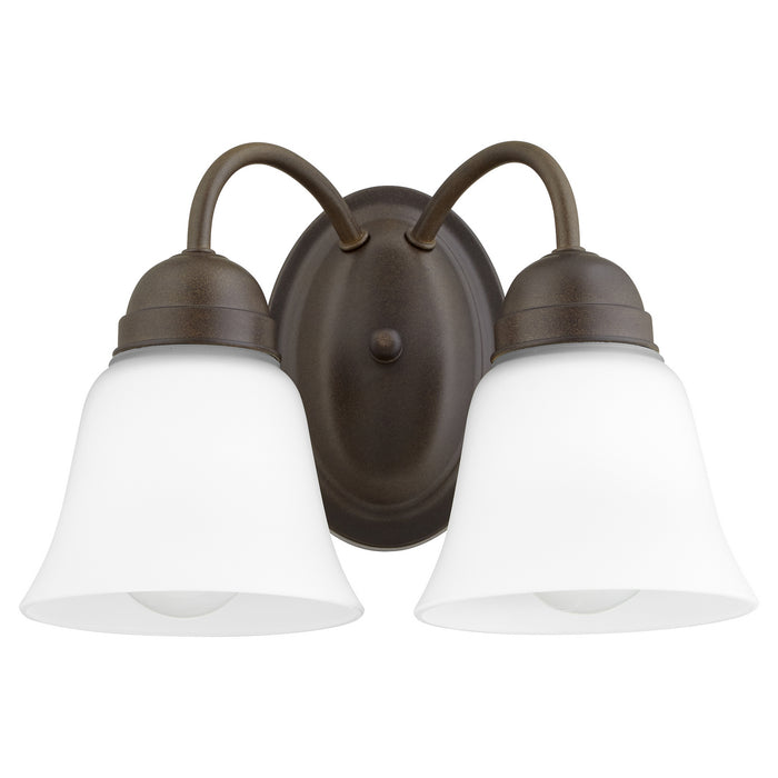 Quorum 5404-2-86 Two Light Wall Mount, Oiled Bronze