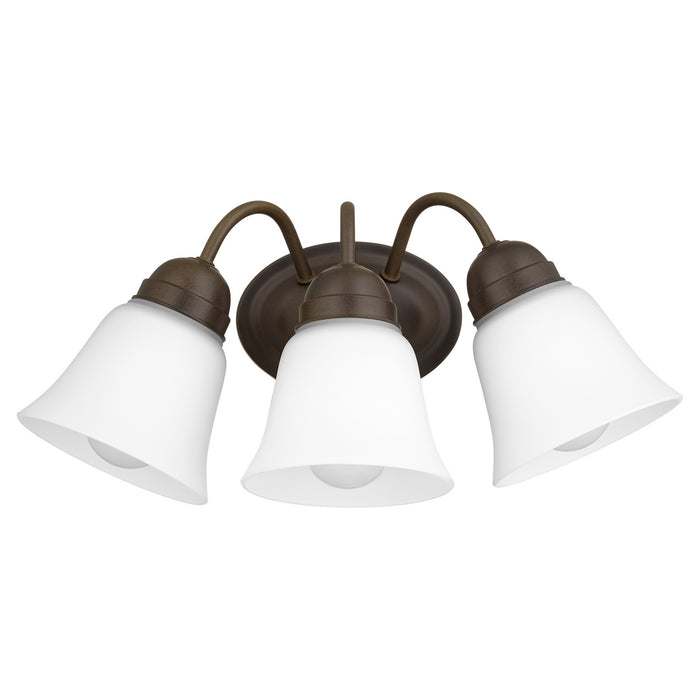 Quorum 5404-3-86 Three Light Wall Mount, Oiled Bronze
