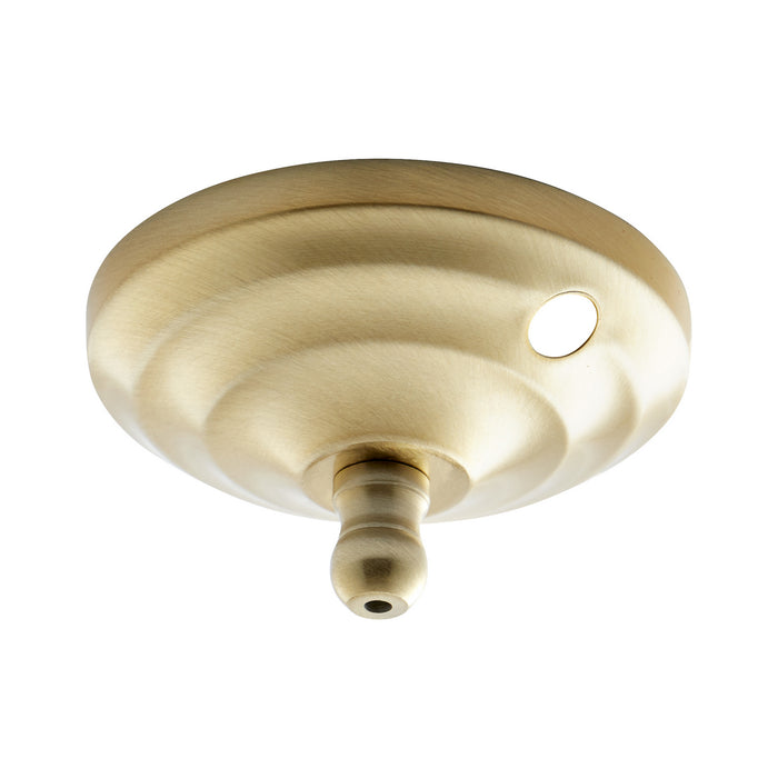 Quorum 7-1100-080 Bowl Kit Cap, Aged Brass