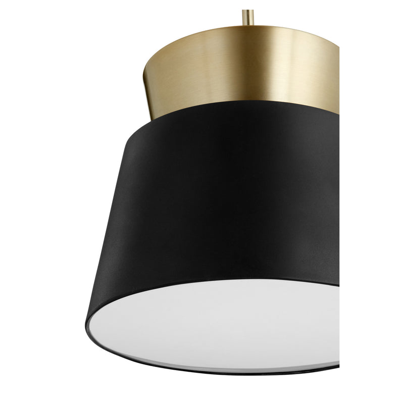 Quorum 8006-6980 One Light Pendant, Textured Black