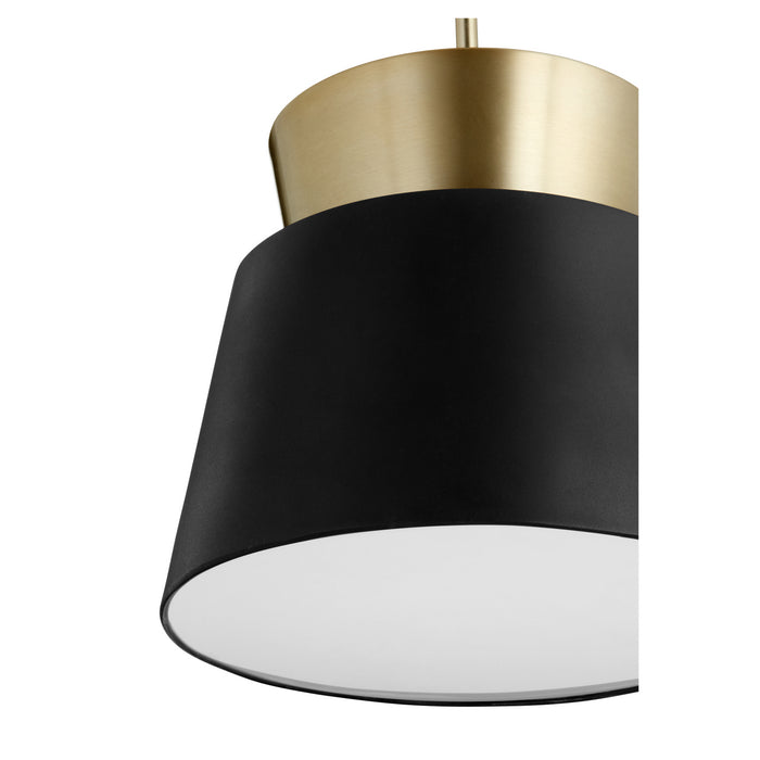 Quorum 8006-6980 One Light Pendant, Textured Black