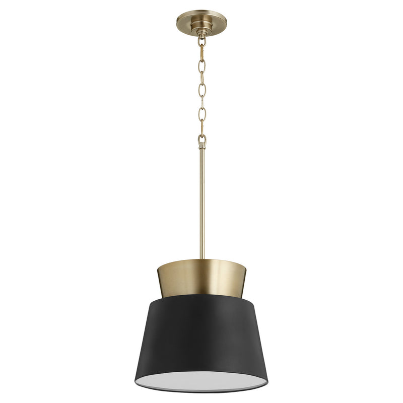 Quorum 8006-6980 One Light Pendant, Textured Black
