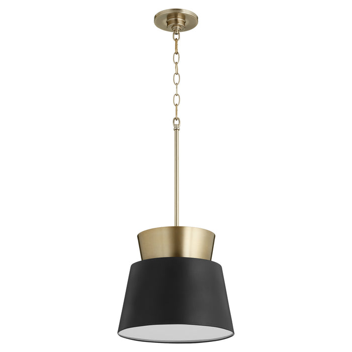 Quorum 8006-6980 One Light Pendant, Textured Black