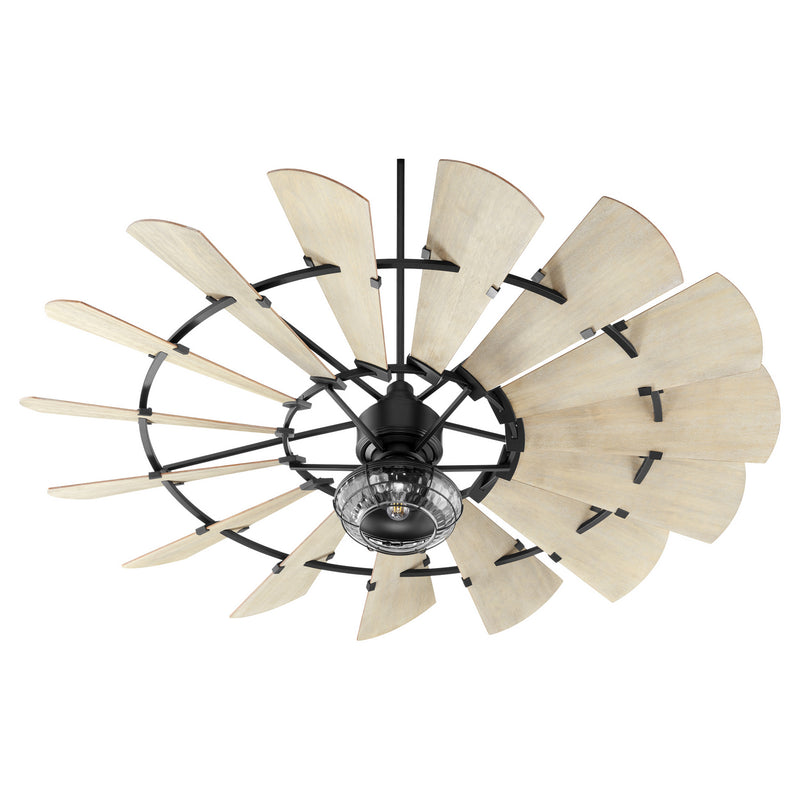 Quorum 97215-69 72" Ceiling Fan, Textured Black