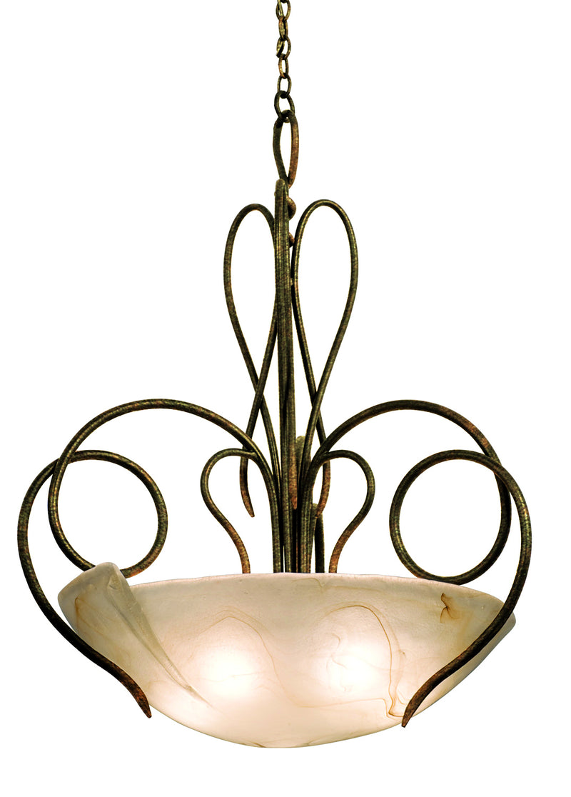 Kalco 4306AC/ANTQ Five Light Pendant, Antique Copper