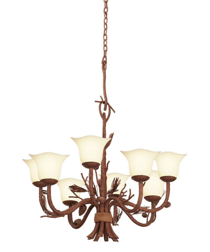 Kalco 5041PD/1255 Eight Light Chandelier, Ponderosa