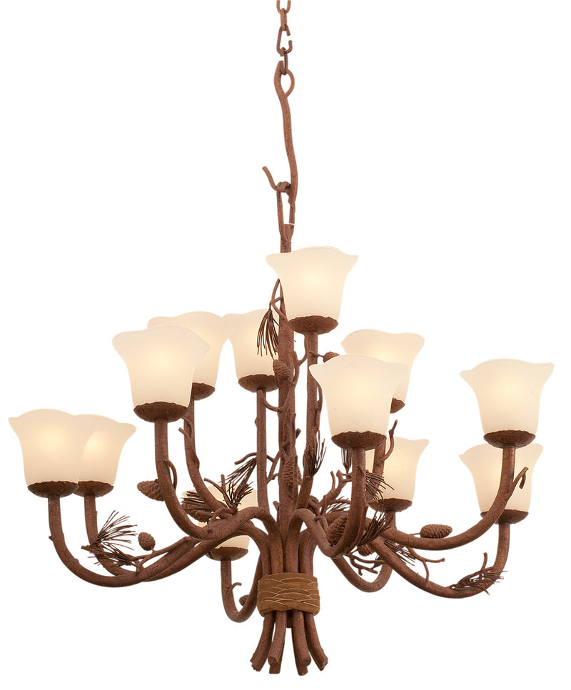 Kalco 5042PD/1255 12 Light Chandelier, Ponderosa