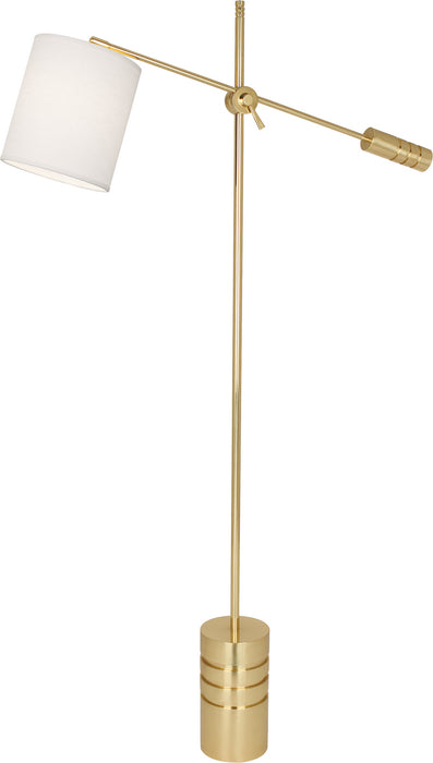 Robert Abbey 292 One Light Floor Lamp, Modern Brass