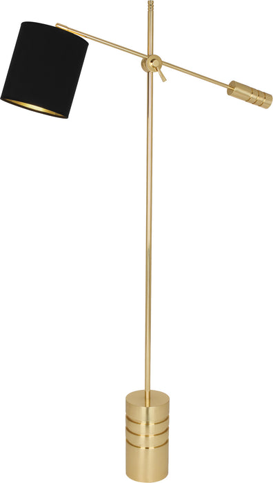 Robert Abbey 292B One Light Floor Lamp, Modern Brass