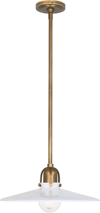 Robert Abbey 615 One Light Pendant, Warm Brass