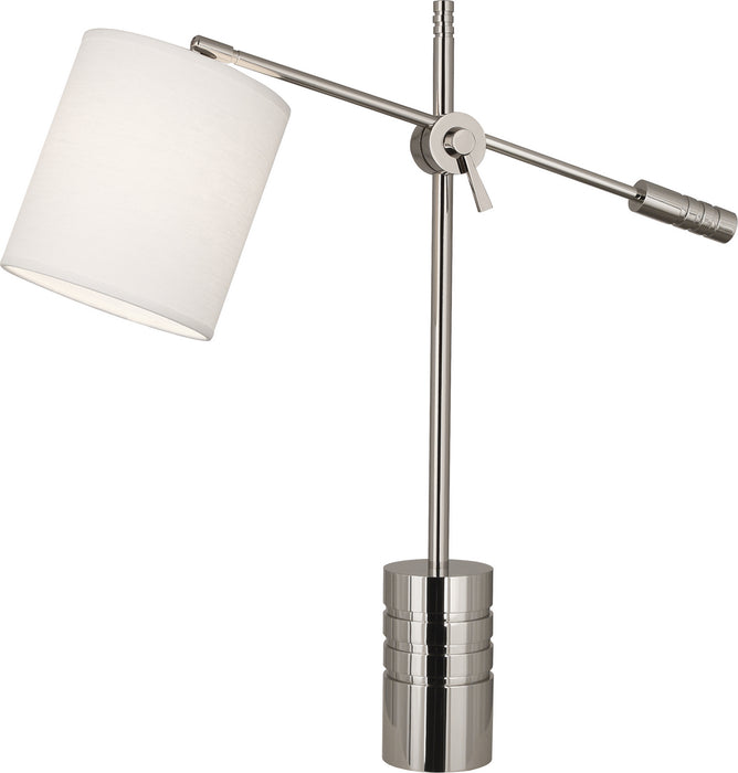 Robert Abbey S291 One Light Table Lamp, Polished Nickel