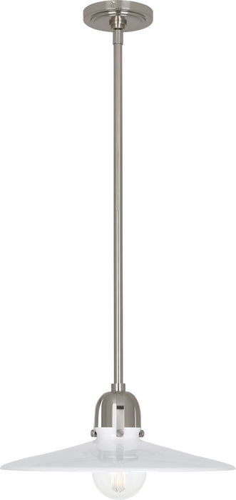 Robert Abbey S615 One Light Pendant, Antique Silver