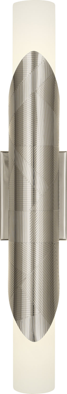 Robert Abbey S621 Two Light Wall Sconce, Polished Nickel