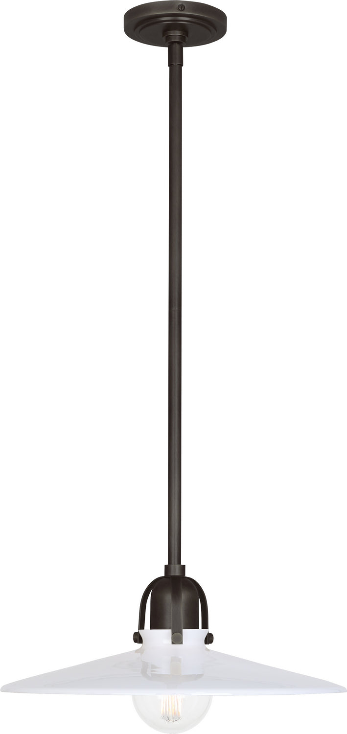 Robert Abbey Z615 One Light Pendant, Deep Patina Bronze