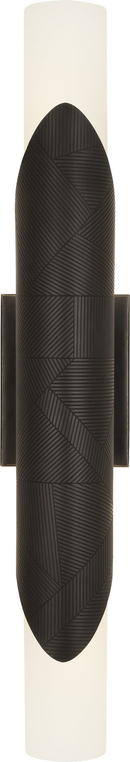 Robert Abbey Z621 Two Light Wall Sconce, Deep Patina Bronze