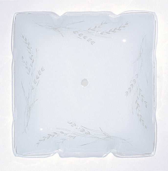 Nuvo Lighting 50-503 Glass, Ruffled Edge White