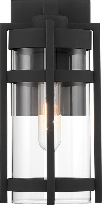 Nuvo Lighting 60-6571 One Light Outdoor Wall Lantern, Textured Black