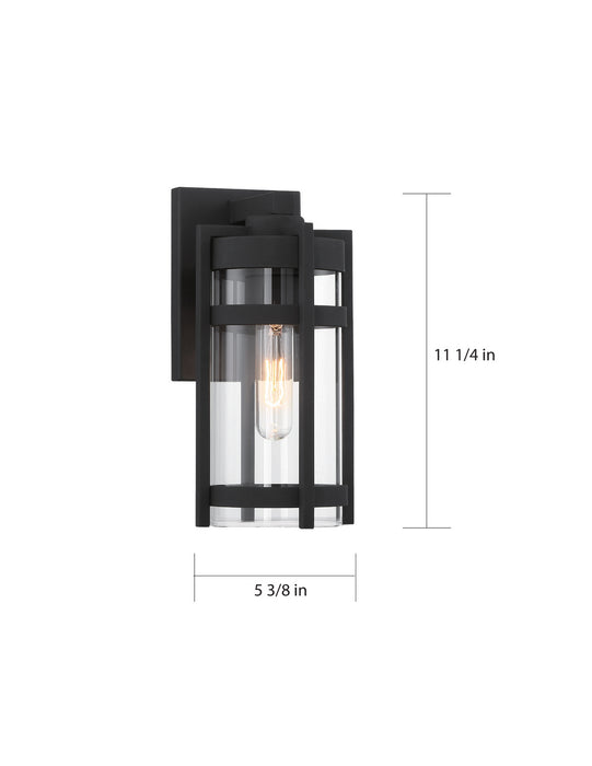 Nuvo Lighting 60-6571 One Light Outdoor Wall Lantern, Textured Black
