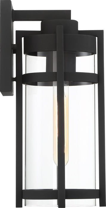 Nuvo Lighting 60-6572 One Light Outdoor Wall Lantern, Textured Black