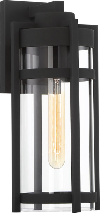 Nuvo Lighting 60-6572 One Light Outdoor Wall Lantern, Textured Black