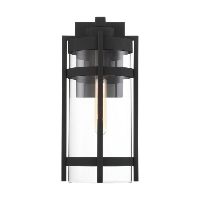 Nuvo Lighting 60-6573 One Light Outdoor Wall Lantern, Textured Black