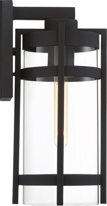 Nuvo Lighting 60-6573 One Light Outdoor Wall Lantern, Textured Black