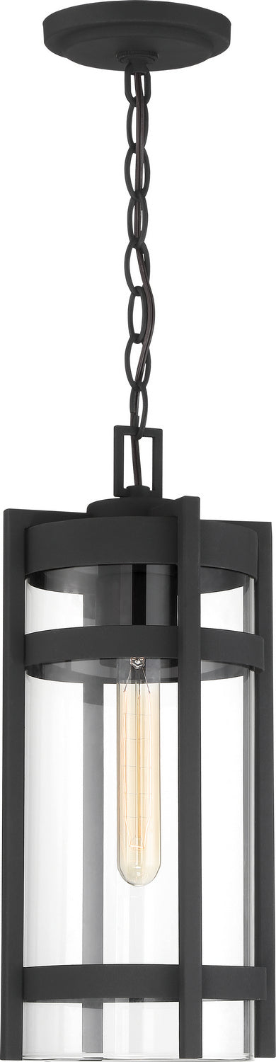 Nuvo Lighting 60-6574 One Light Hanging Lantern, Textured Black