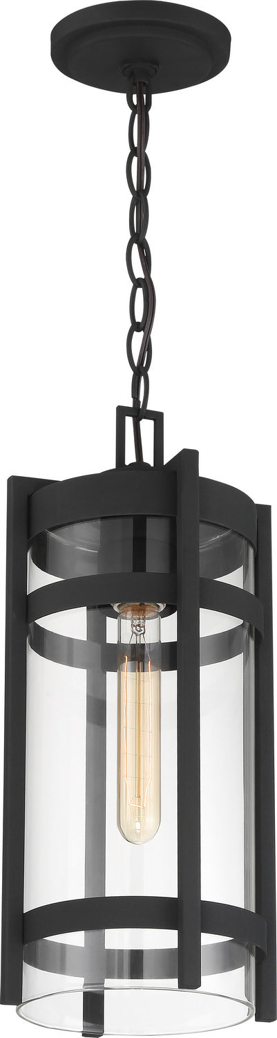 Nuvo Lighting 60-6574 One Light Hanging Lantern, Textured Black
