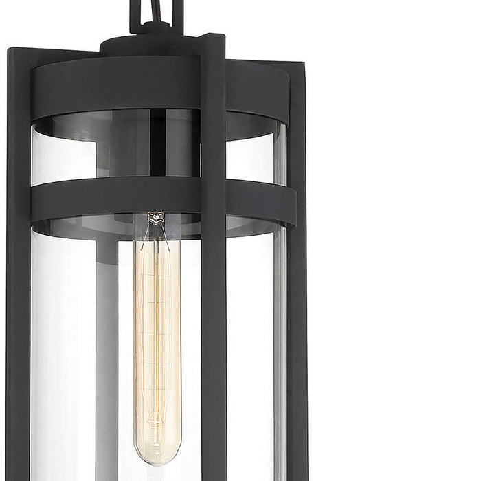 Nuvo Lighting 60-6574 One Light Hanging Lantern, Textured Black