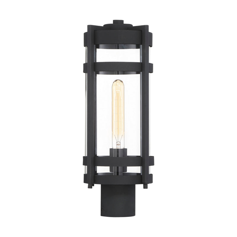 Nuvo Lighting 60-6575 One Light Post Lantern, Textured Black