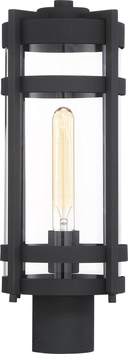 Nuvo Lighting 60-6575 One Light Post Lantern, Textured Black