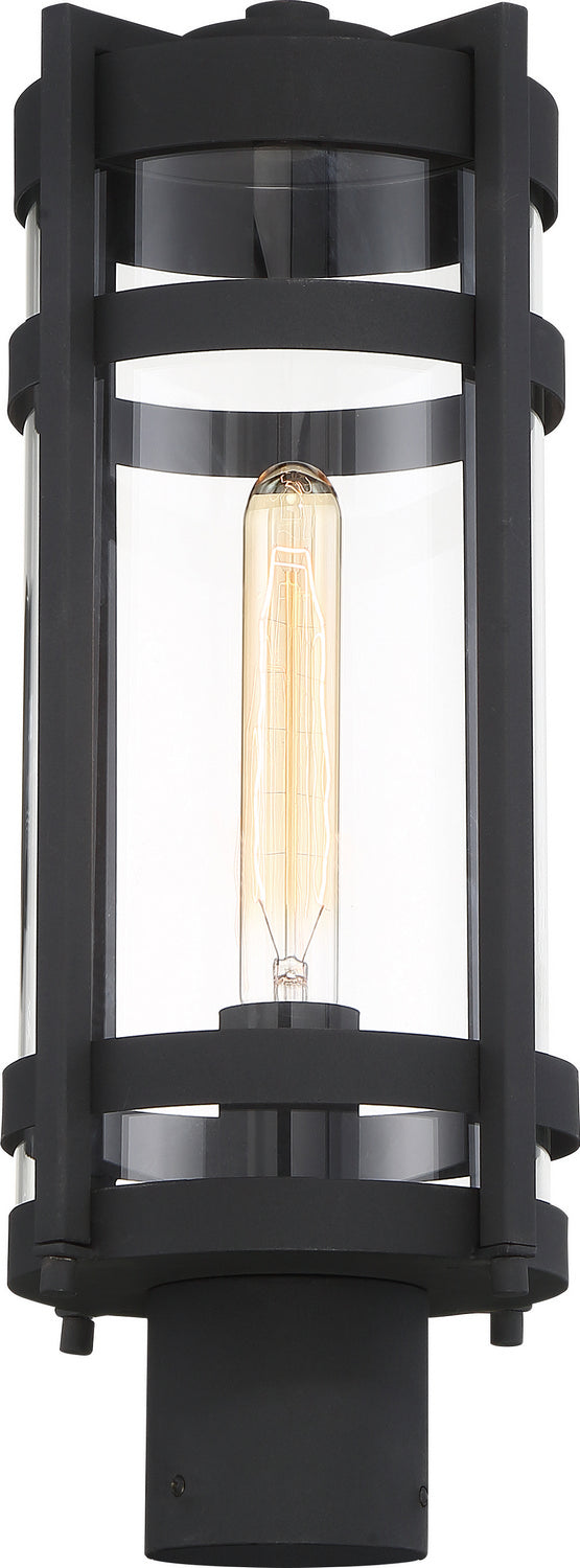 Nuvo Lighting 60-6575 One Light Post Lantern, Textured Black
