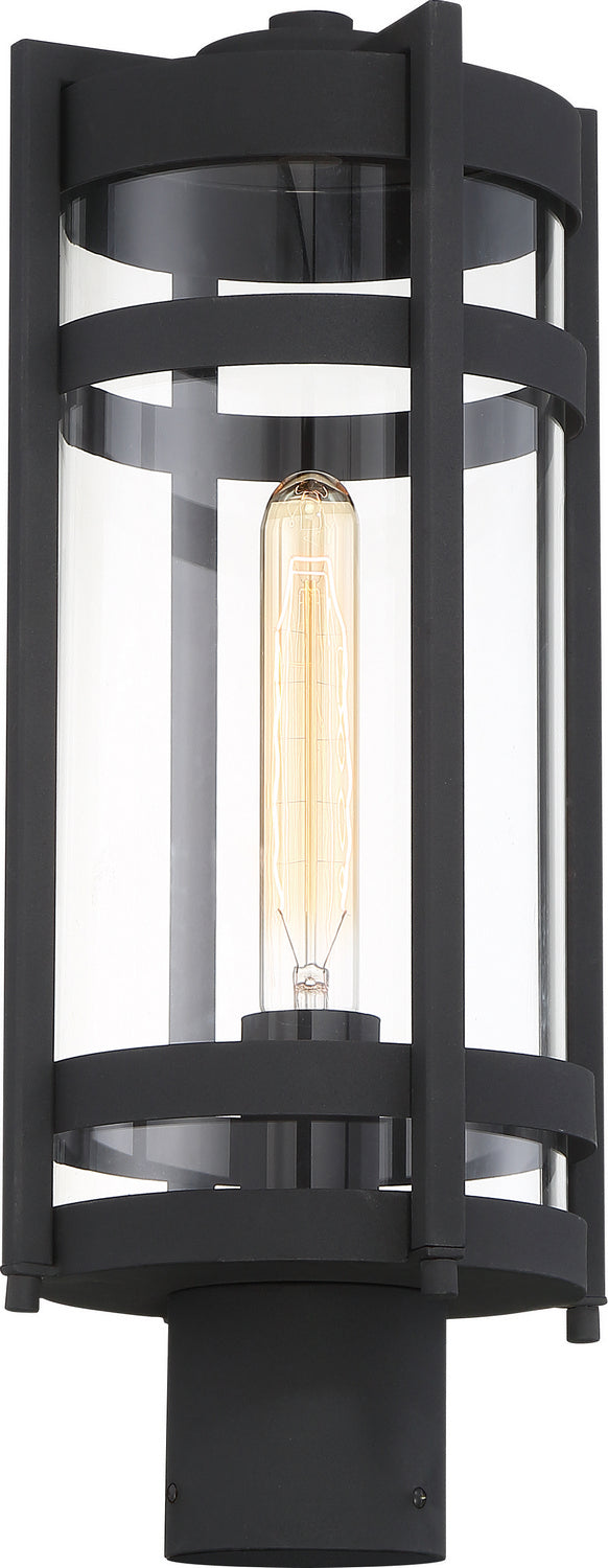 Nuvo Lighting 60-6575 One Light Post Lantern, Textured Black