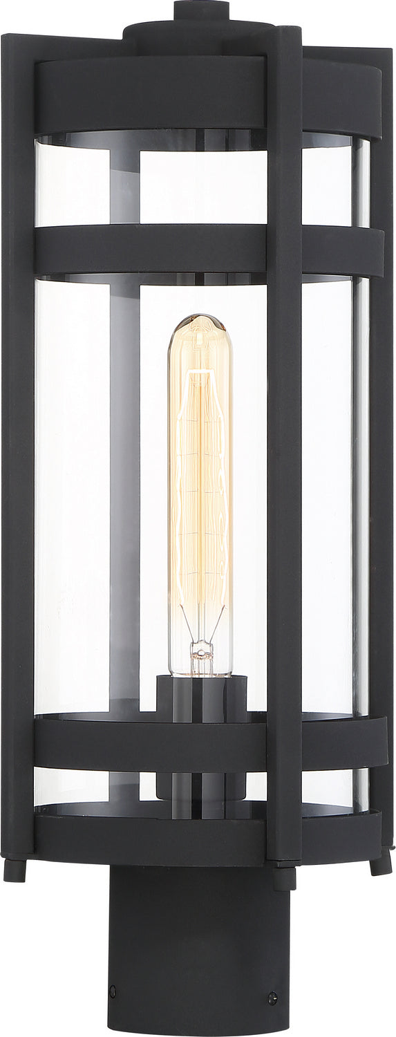 Nuvo Lighting 60-6575 One Light Post Lantern, Textured Black