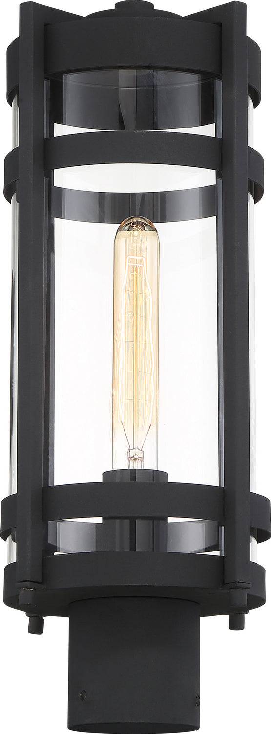 Nuvo Lighting 60-6575 One Light Post Lantern, Textured Black