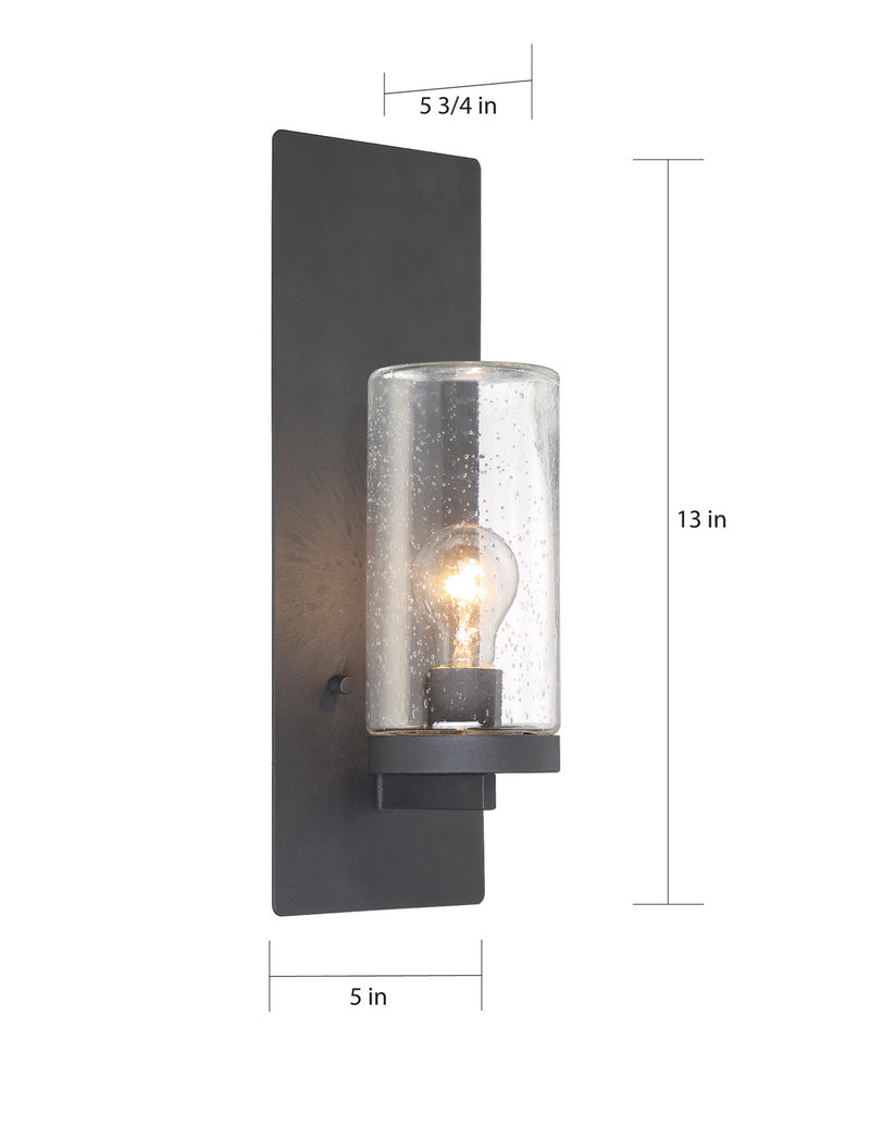 Nuvo Lighting 60-6578 One Light Wall Sconce, Textured Black