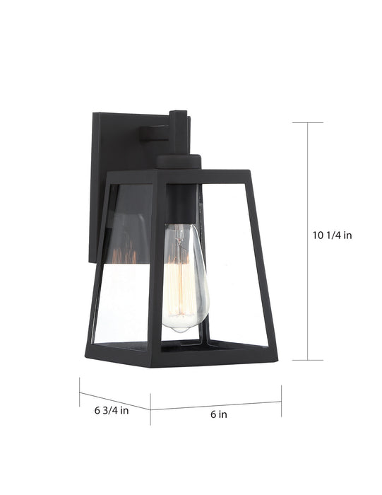 Nuvo Lighting 60-6581 One Light Outdoor Wall Lantern, Matte Black