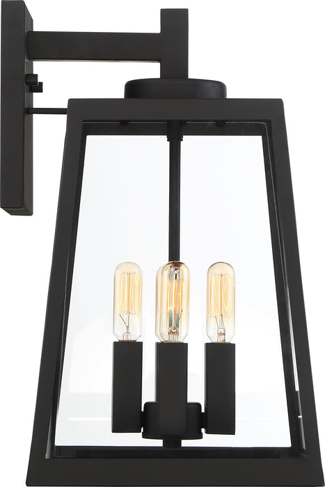 Nuvo Lighting 60-6583 Four Light Wall Lantern, Matte Black