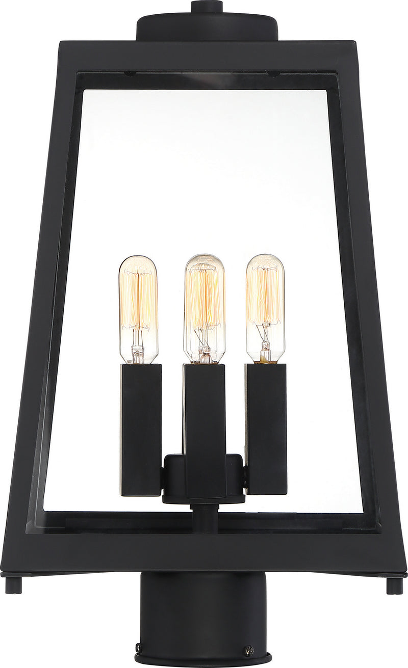 Nuvo Lighting 60-6585 Four Light Post Lantern, Matte Black
