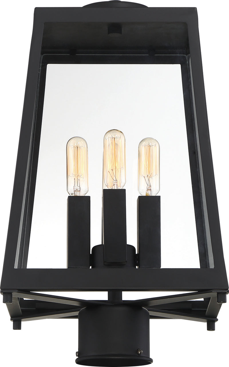 Nuvo Lighting 60-6585 Four Light Post Lantern, Matte Black