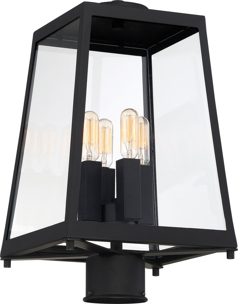 Nuvo Lighting 60-6585 Four Light Post Lantern, Matte Black