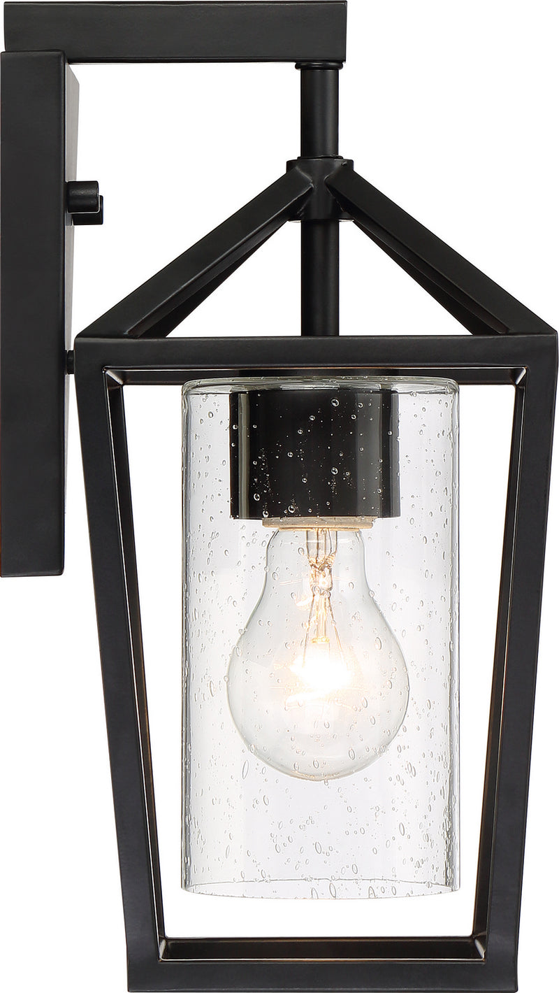 Nuvo Lighting 60-6591 One Light Outdoor Wall Lantern, Matte Black