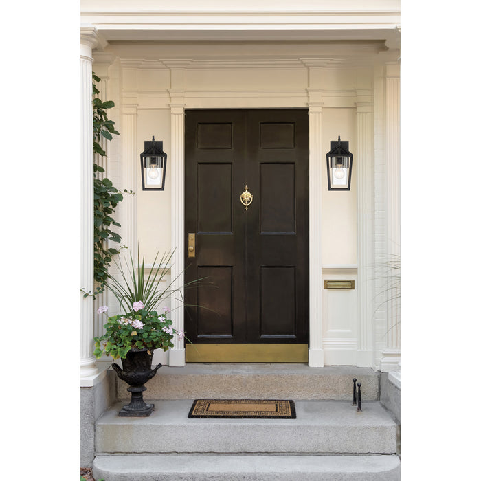 Nuvo Lighting 60-6591 One Light Outdoor Wall Lantern, Matte Black