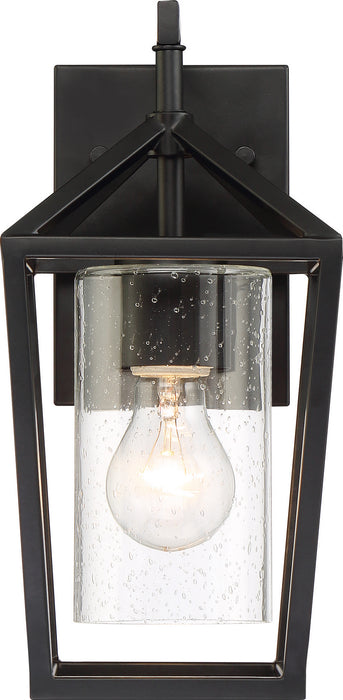 Nuvo Lighting 60-6591 One Light Outdoor Wall Lantern, Matte Black