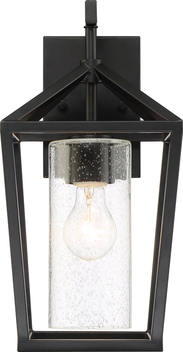 Nuvo Lighting 60-6592 One Light Outdoor Wall Lantern, Matte Black
